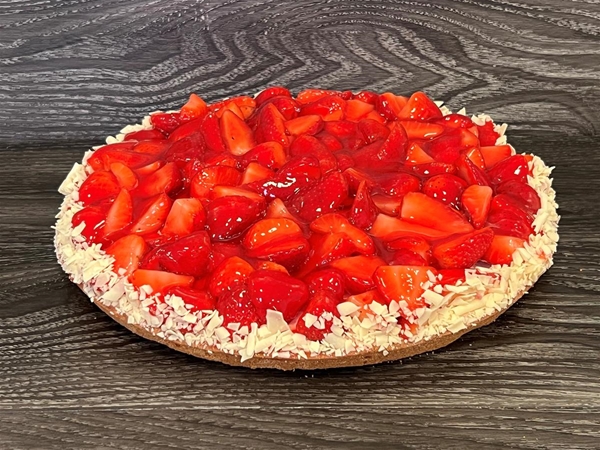 Aardbeien vlaai harde bodem